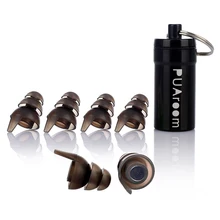 High Fidelity Earplugs Silicone Noise Reduction Protection with 3 different Sizes For Sleeping Concert Travel Other Noise Scenes
