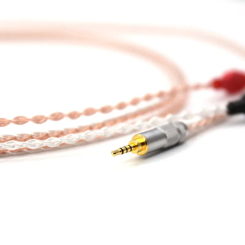 Hifi Silver Copper Twisted headphone upgraded cable 2 5mm TRRS BALANCED jack HD650 HD600 HD660s