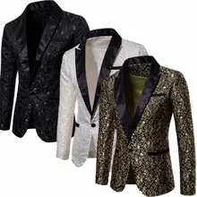 Мужской стильный роскошный Повседневный винтажный блейзер с узором "пейсли" Urbane Smart Suit Jacket