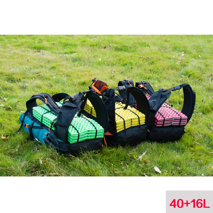 Mochila de senderismo resistente al agua con engranaje 3F UL Paquete de Camping ligero para montañismo de viaje mochila de senderismo 40 + 16L - 6