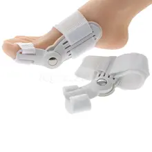 1 Pair White Toe Separators Bunion Orthotics Enhanced Hallux Valgus Correction Pedicure Care Device Orthopedic Toe Corrector