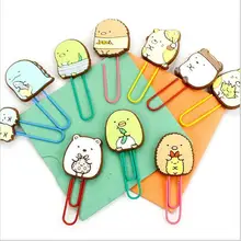48 шт./лот Япония мультфильм закладки с сумиккогураси мультфильм Скрепки Держатель Канцтовары офисный школьный поставки G138