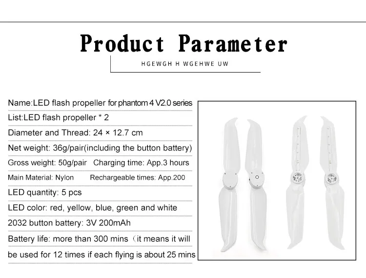STARTRC DJI Phantom 4 Pro V2.0 малошумные пропеллеры светодиодный Пропеллер для DJI Phantom 4 Series/Phantom 4 Pro