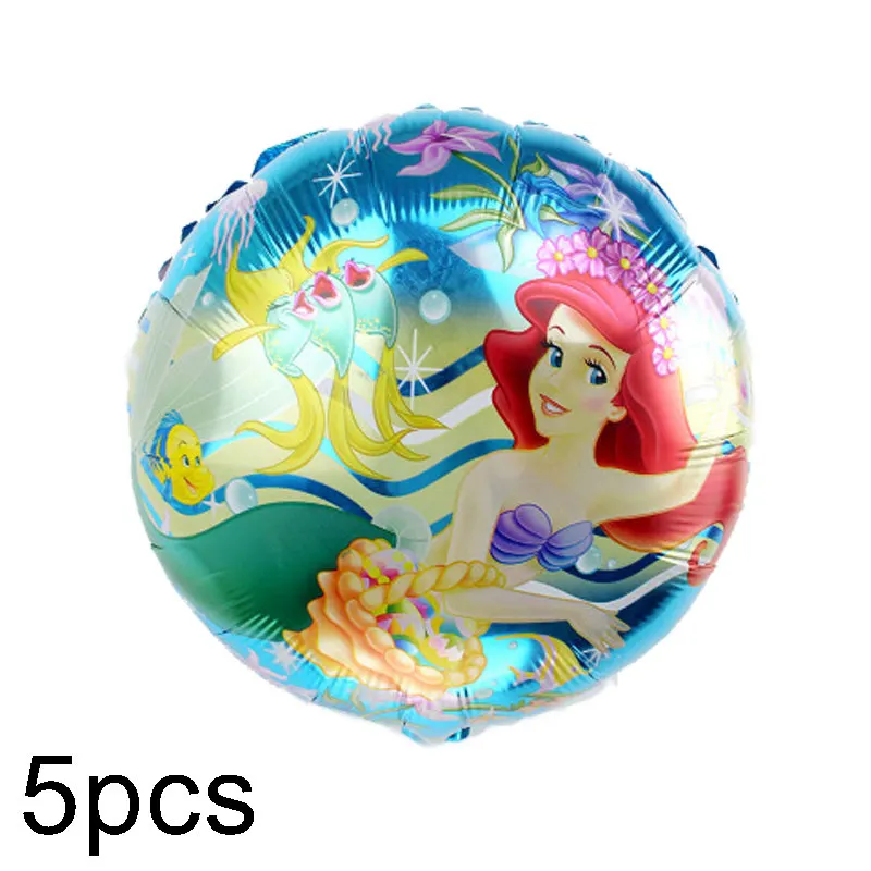 5 шт. фольгированные шары 18 дюймов круглый принцесса фея София Русалка воздушный шар "Эльза" для дня рождения поставка