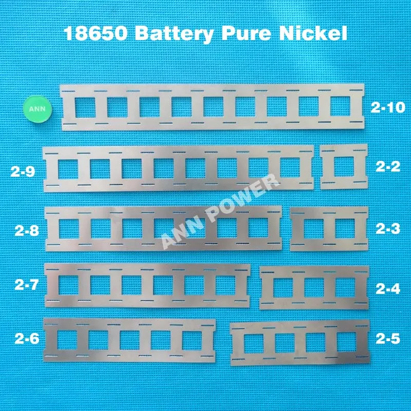 

Cylindrical battery nickel connection plate 2*2/2*3/2*4/2*5/2*6/2*7/2*8/2*10, 18650 li-ion battery pure nickel strip Ni busbar
