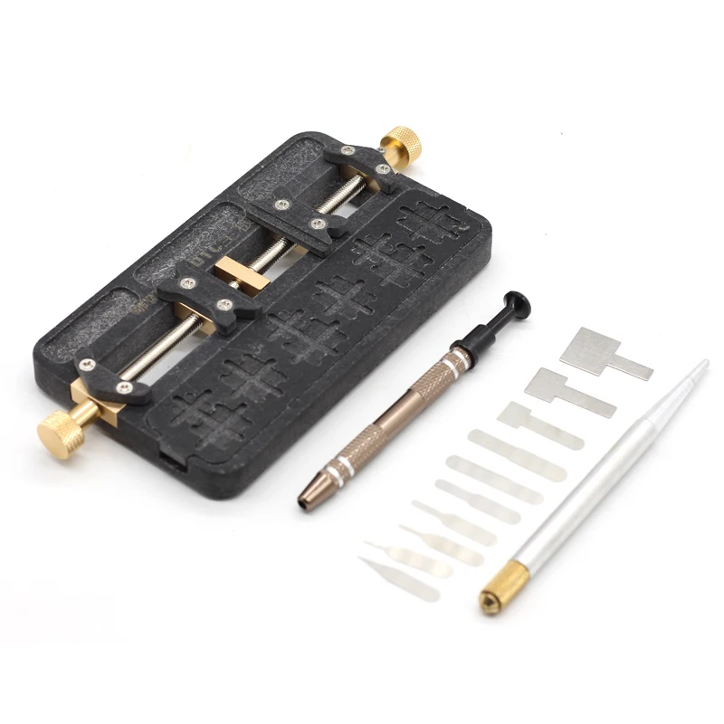 

Universal Fixture PCB Board Holder Fixture For Soldering +Motherboard IC chip tool burin Remove + IC Extractor BGA Chip Picker