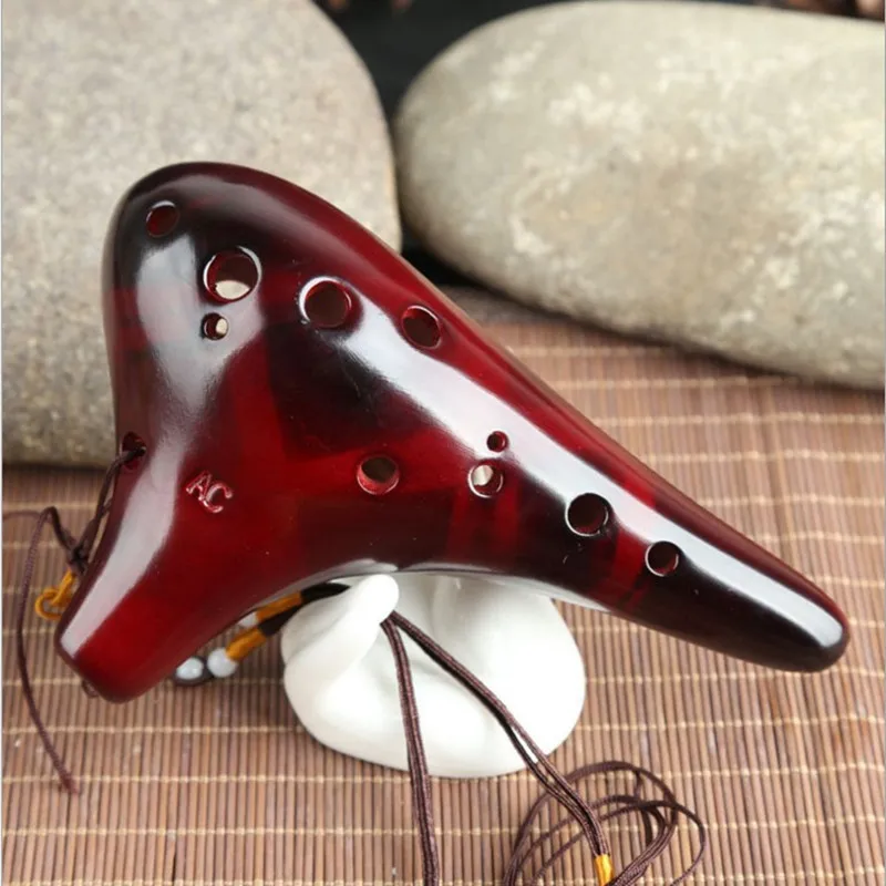  Twelve Kong Tao flute alto C smoldered ocarina AC / 12 hole specialized teaching flute to send mate - 32891634553