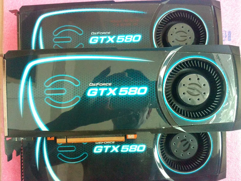  For EVGA GTX580 high-end gaming graphics card 1.5G 384bit DDR5 used original 