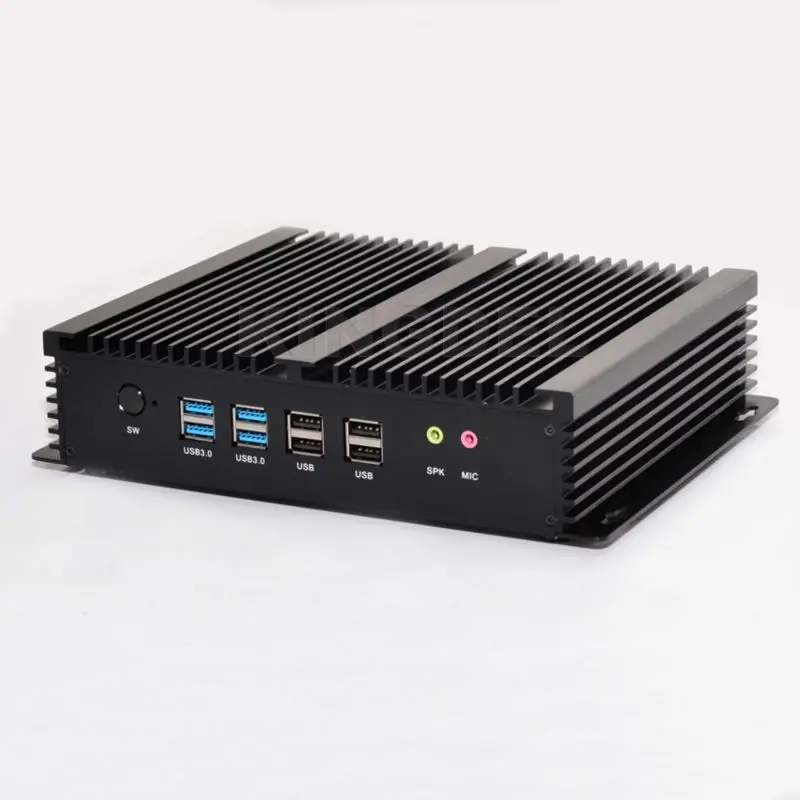 Мини ПК промышленный без вентилятора 8 ГБ ОЗУ mSATA SSD + HDD Intel i3 4010u 6 COM портов|mini industrial