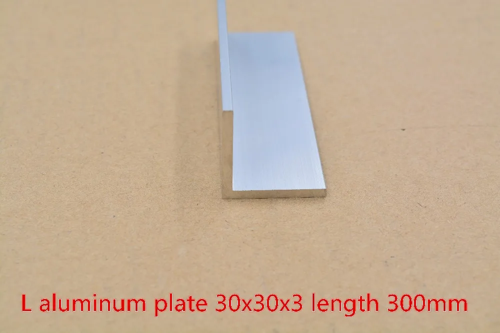 

30mmx30mm aluminum plate length 300mm L profile angle thickness 3mm 1pcs