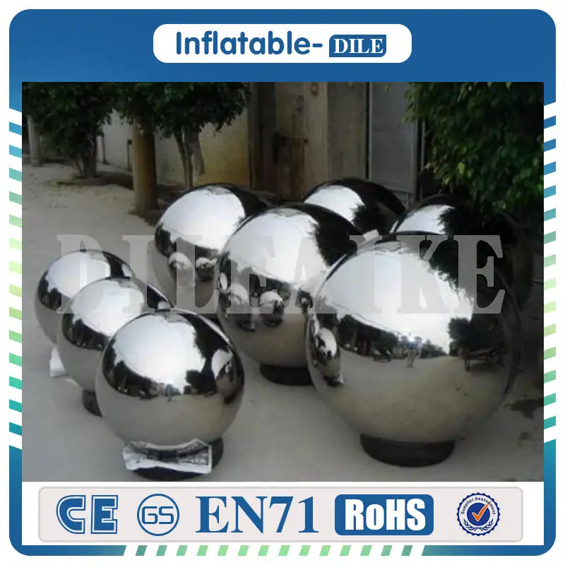 Free Shipping 4 pieces To Door PVC Inflatable Ball Inflatable Mirror Ball 3m Dia Inflatable Balloon For Sale