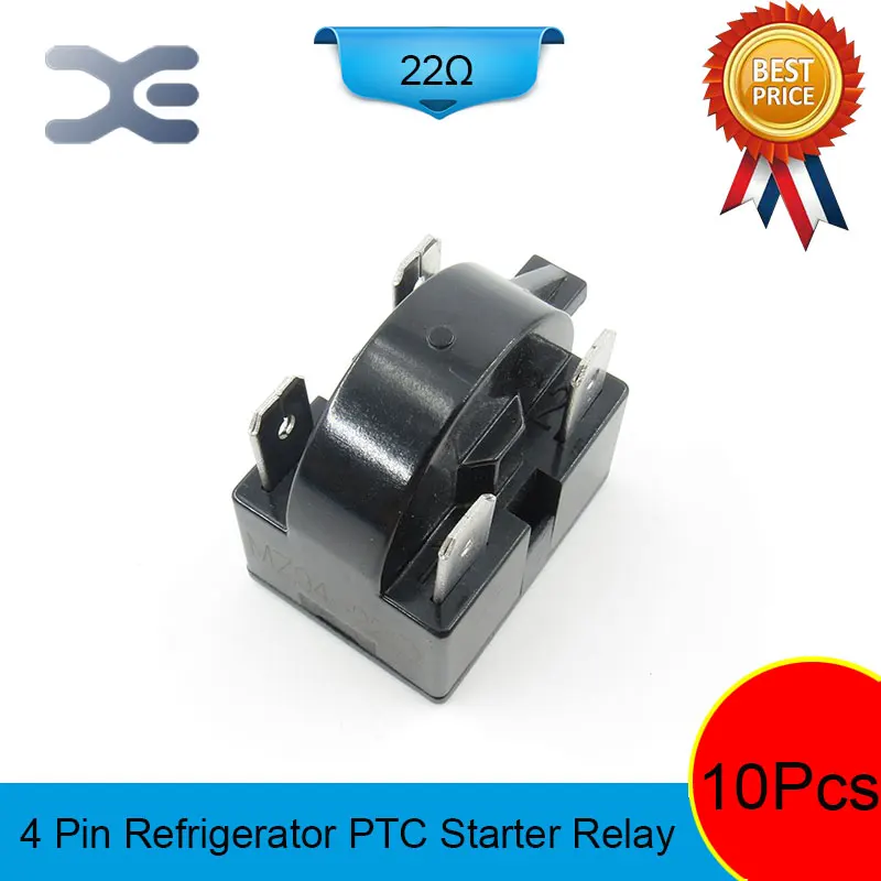 

10PCS PTC 4PIN MZ94-22OHM Starter Parts Display Refrigerator Accessories Refrigerator Starter Relay Repair Of Refrigerators