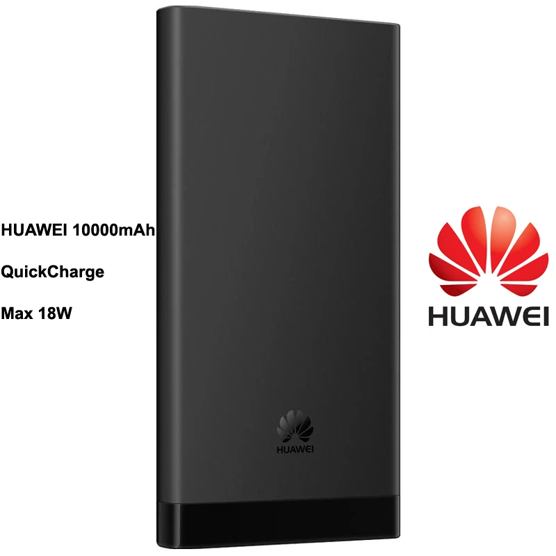 HUAWEI 10000 mAh QuickCharge power Bank type-C Входное дорожное зарядное устройство с type-C для смартфона