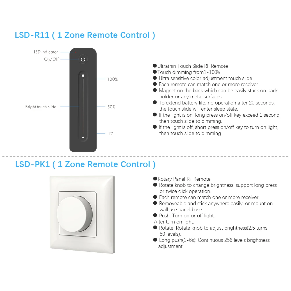 Фото Светодиодный диммер 12 В 24 в PWM 2,4G LED Touch RF беспроводной пульт дистанционного управления 5 в 36 В Smart Wifi диммер контроллер для одноцветной светодиодной ленты №4