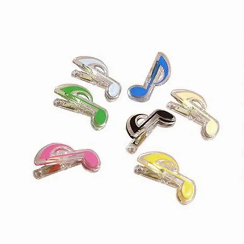 Wholesale 200 PCS music clip stationery folder clip,musical note clips