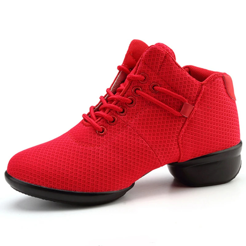 

Summer Dancing Shoes Woman Modern Latin Dance Shoes Breathable Mesh Sneakers Women Square Heels Ladies Shoes Zapatillas De Baile