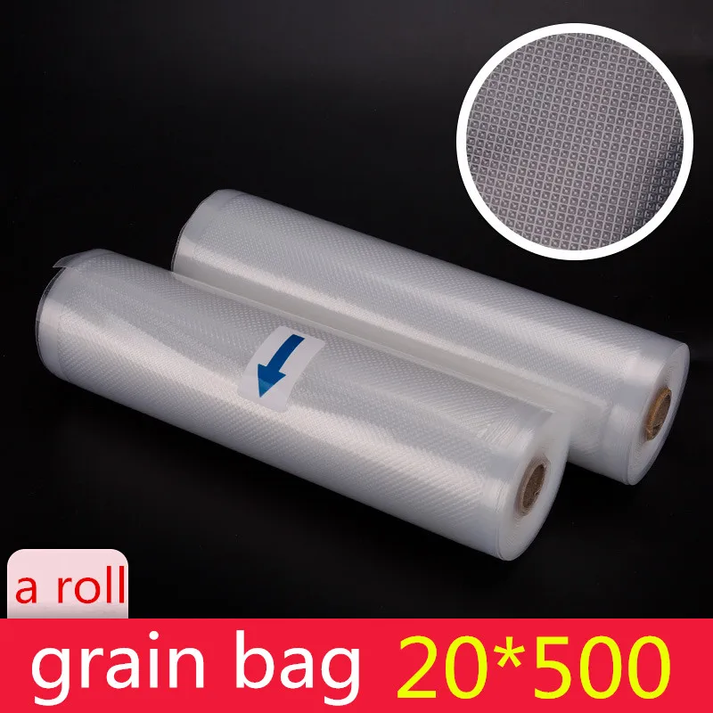 20*500 см вакуумный мешок для еды вакуумный пакет герметичный прозрачный 1 шт