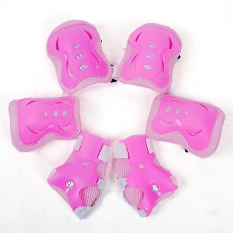 7Pcs/Set Kid Roller Skating Skateboard Adjustable Elbow Knee Pads Wrist Protective Outdoor Sports Safety Guard Helmet 7Pcs/Set Kid Roller Skating Skateboard Adjustable Elbow Knee Pads Wrist Protective Outdoor Sports Safety Guard Helmet