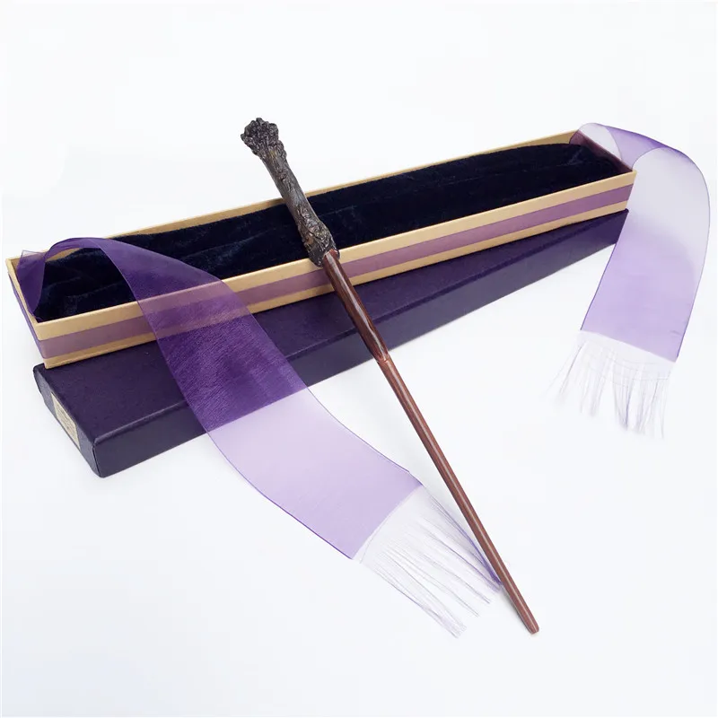 Новое поступление металлический Железный сердечник Bellatrix Lestrange палочка hp Волшебная волшебная палочка элегантная лента подарочная упаковка - Цвет: Harry