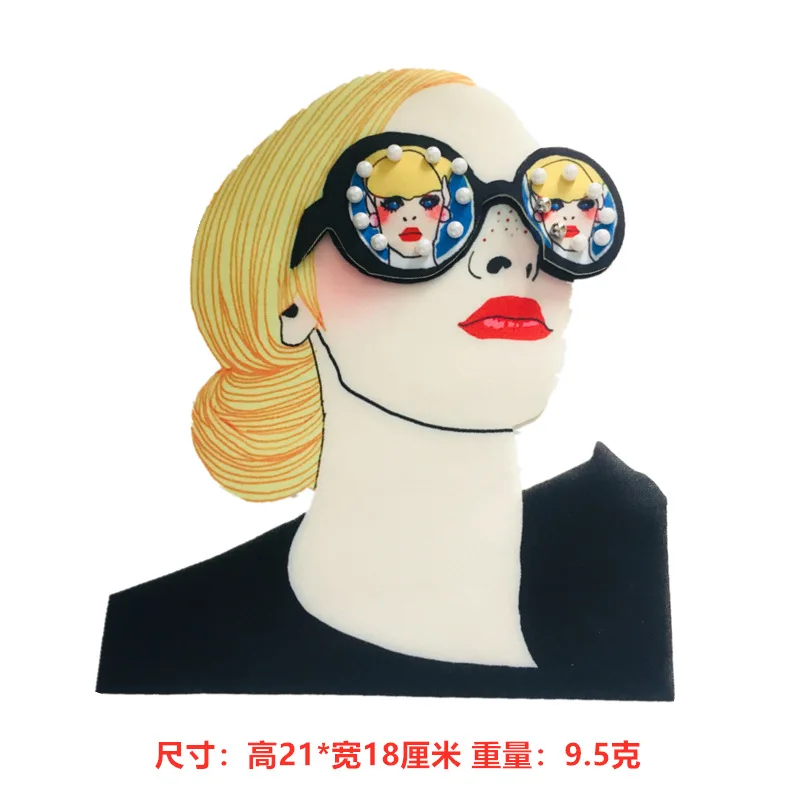 Новая мода DIY Аппликация Вышивка аппликационный костюм украшение объемное стекло 3D патч