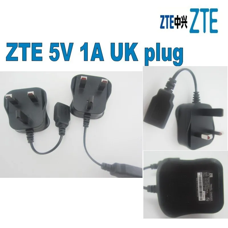 Zte Оригинал 5 В 1A Великобритании Подключите USB стены Зарядное устройство Мощность Travel адаптер переменного тока