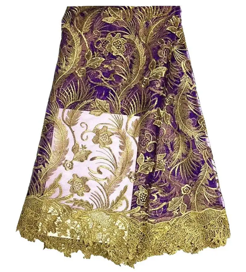 Высокое качество тюль вышитые кружева африканских Ткань гипюр Французский ткани со стразами в нигерийском стиле кружева ткани для платья