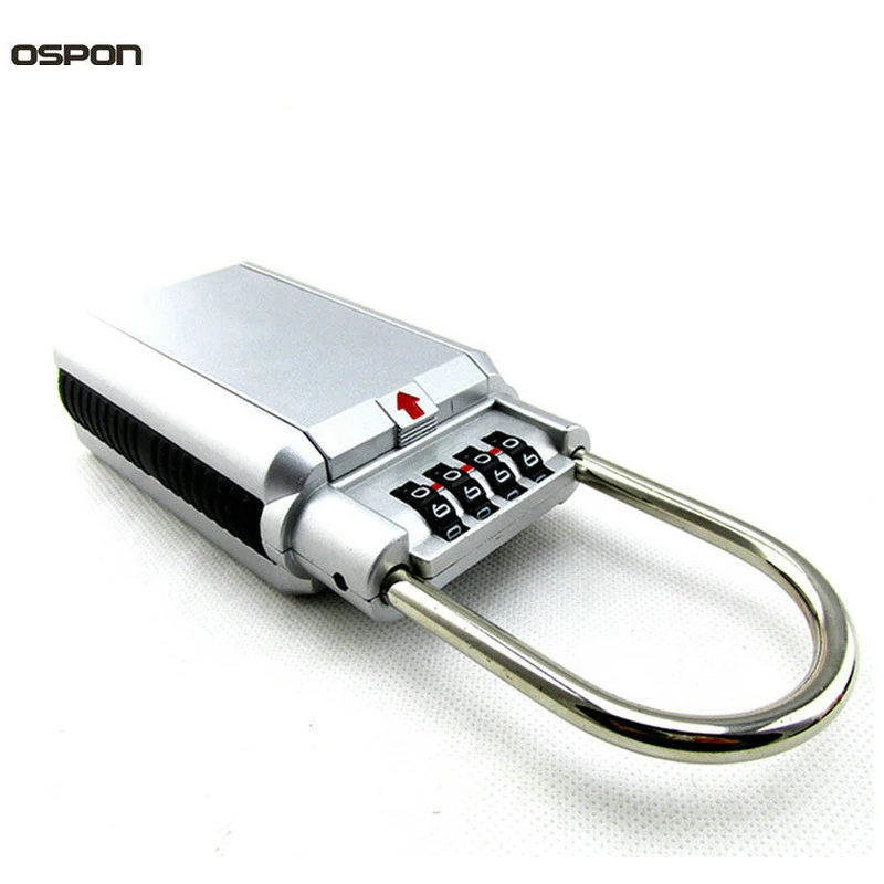 Ospon 2107outdoor Key Safe Box Keys Storage Padlock Use Four Password Lock Alloy Material Hook Security Organizer Boxes | Безопасность и