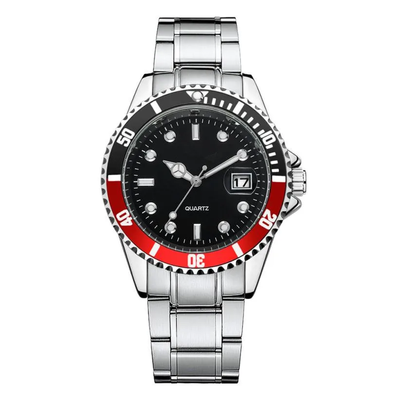 Новые модные роскошные Брендовые мужские часы с кристаллами, ремешок из нержавеющей стали, аналоговые кварцевые наручные часы, мужские деловые часы, Relogio Masculino