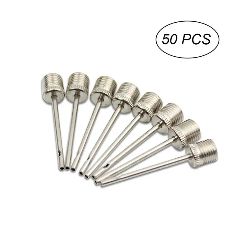 50 Pcs Ball Pump Needles Metallic Air Inflation Needles for Sport