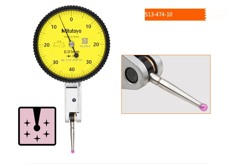 MITUTOYO 513-471-10E TI-111ERX рубиновый зонд диапазон измерения 0,14 мм/0,001 0-70-0 рычаг индикатор Япония сделал индикаторы набора номера