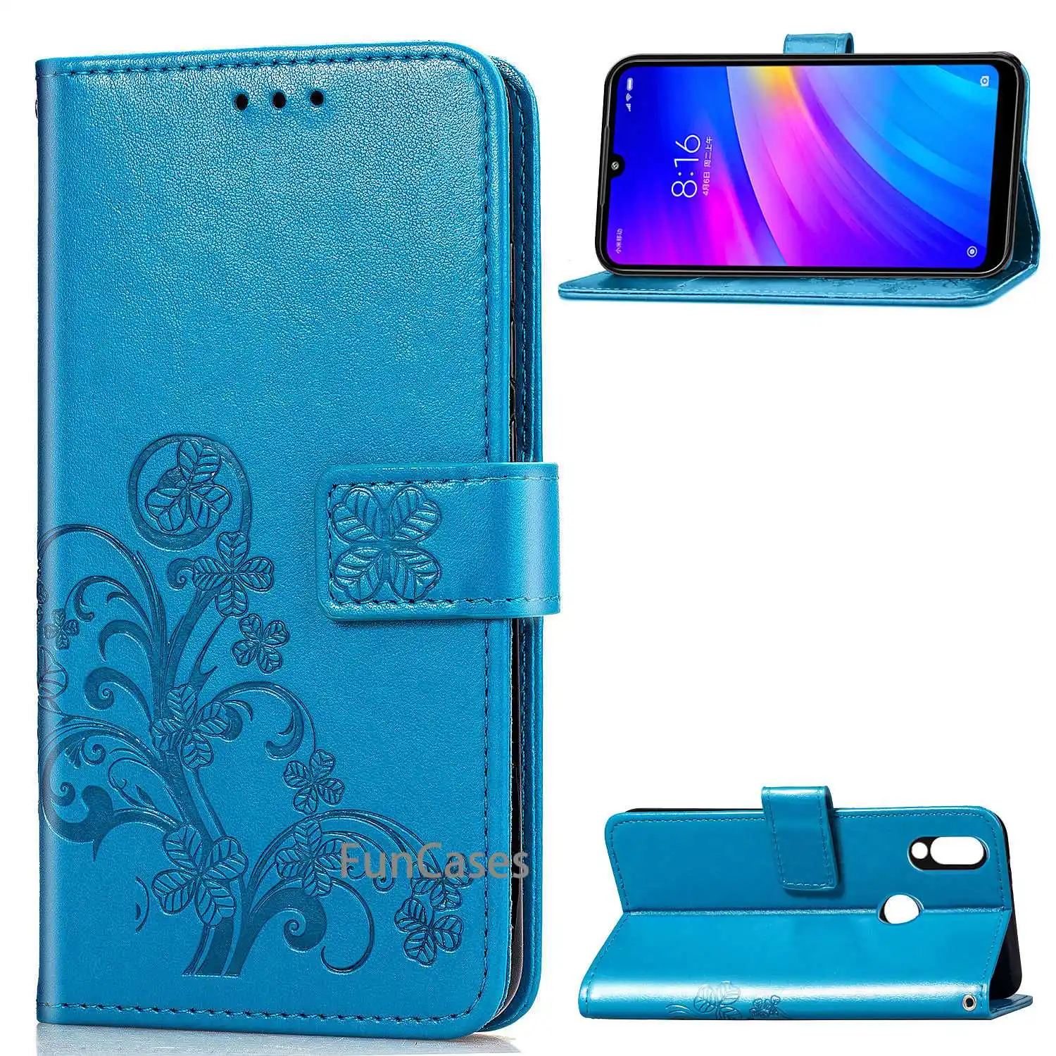 Для Redmi 7 Чехол кожаный винтажный кошелек для Funda Xiaomi Чехлы флип чехол телефона на