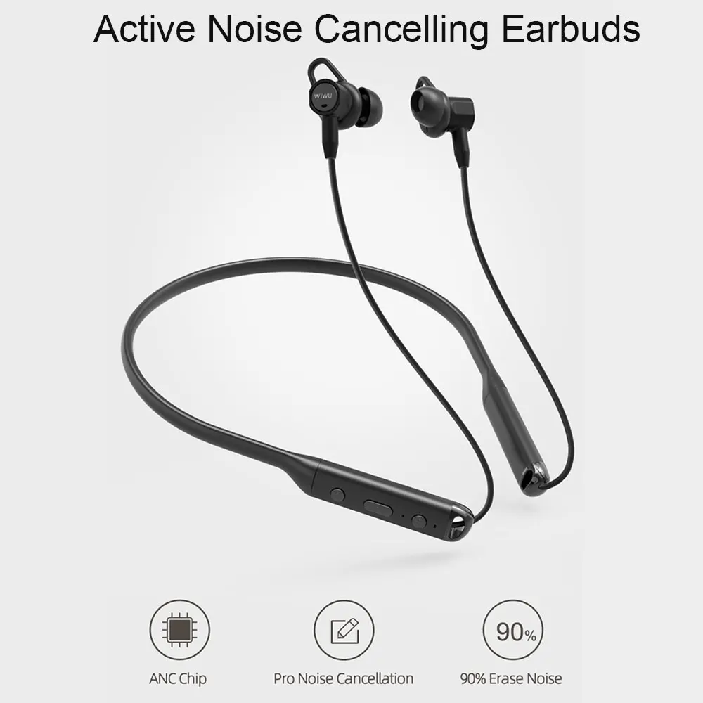 

WiWU Sport Earphones Bluetooth 4.2 Wireless Earbuds Neckband Running Earphone for Mobile Phone Handsfree Waterproof Headset