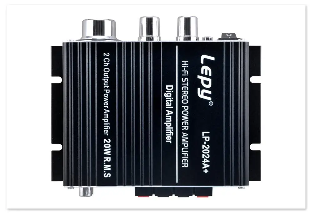 50 шт./лот Lepy LP-2024A+ 20 Вт Hi-Fi усилитель класса T цифровой стерео усилитель+ адаптер питания автомобильный усилитель
