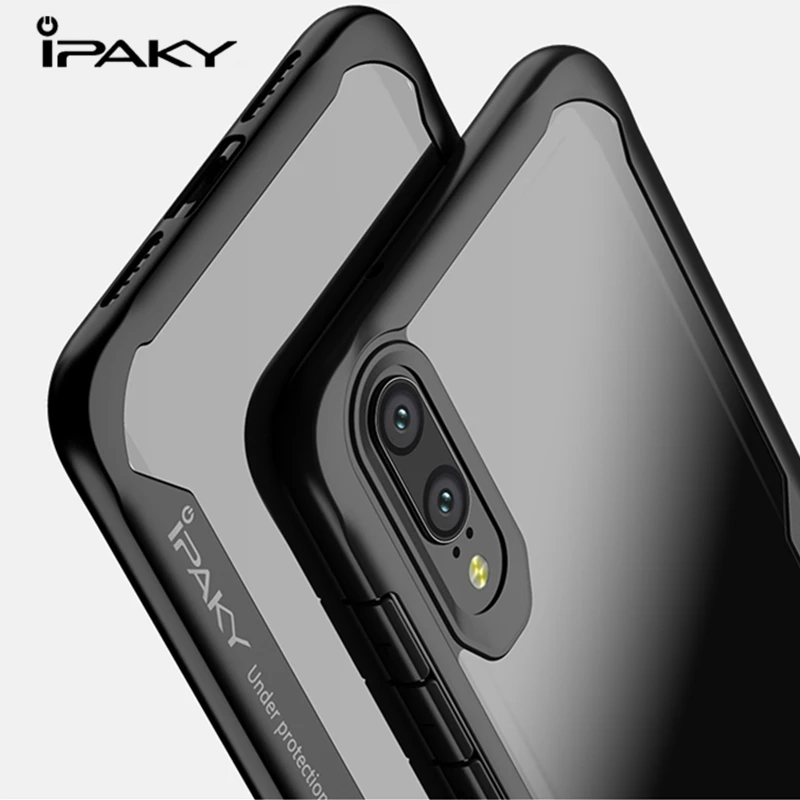 Чехол IPAKY для Huawei P20 Pro противоударный защитный силиконовый чехол P30 Mate 20 Lite