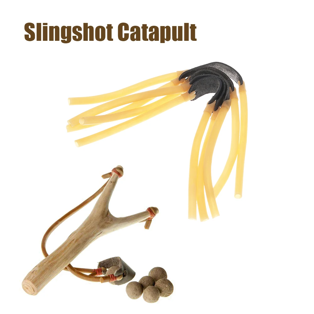 

1PC Anti-slip Elastic Rubber Slingshot Bands Portable Recurve Bow Replacement For Birds Catapult Camping Hunting Supply
