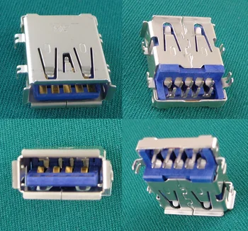

5X Commonly Used Replacement Right Angle USB 3.0 Jack Port, 9 Pins Type-A USB Female Connector for Asus Acer Lenovo Ultrabook