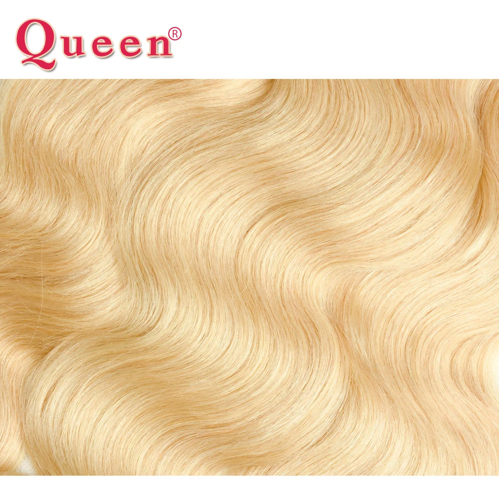 Queen hair Products бразильские объемные волнистые волосы 3 пучка 613 блонд цвет человеческие волосы пучки не Реми волнистые волосы для наращивания