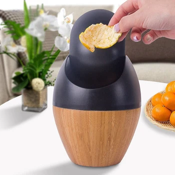 

Creative Waste Bins Mini Desktop Trash Can Wooden Garbage Dust Case Holder Rubbish Bin Rolling Cover For Office Home