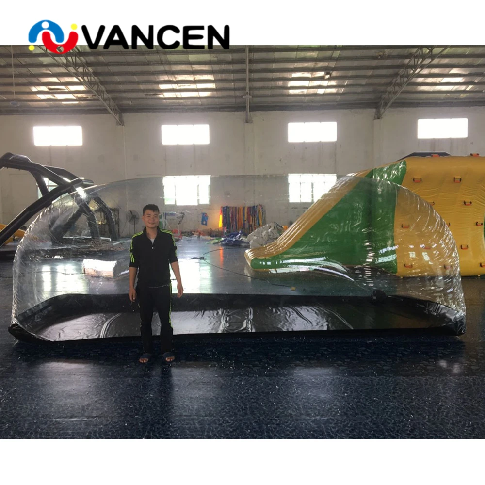 

5*2.0*2.0m clear inflatable car cover 0.8mm PVC high quality factory price inflatable car capsule tent for advertising
