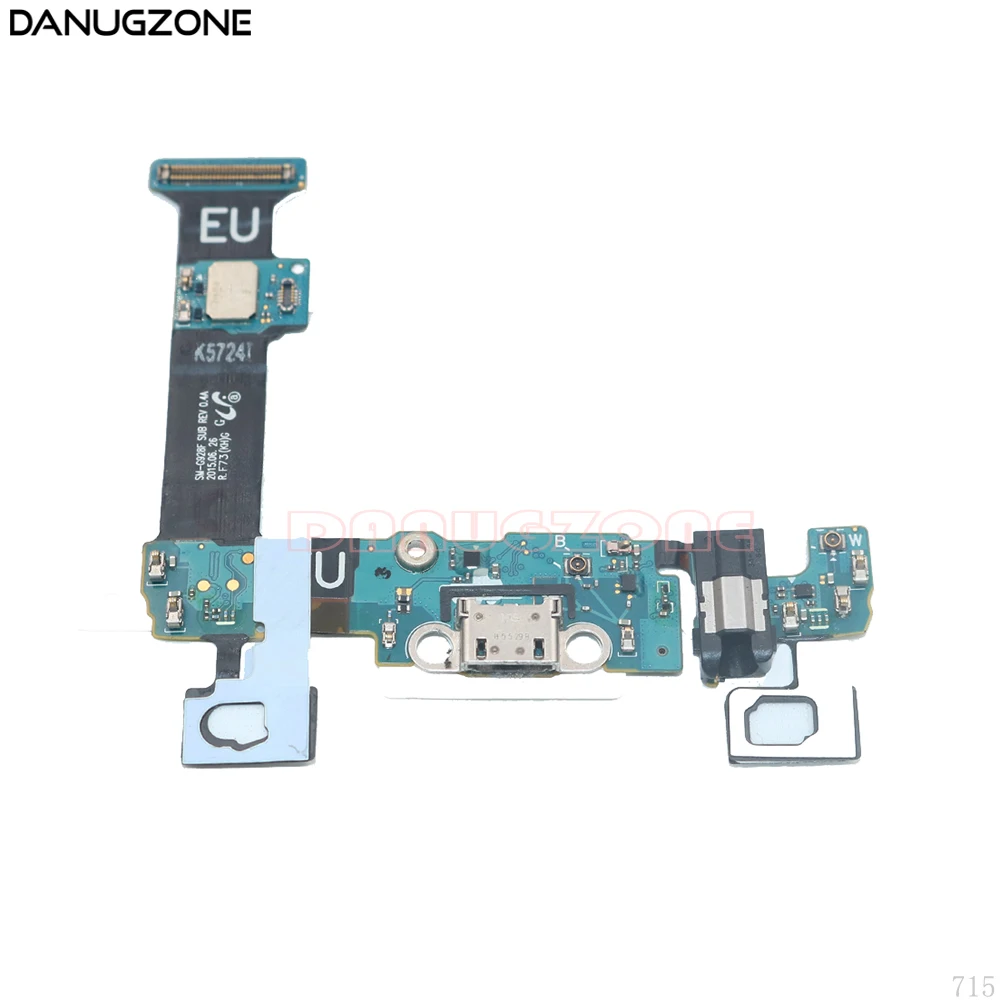 USB зарядный порт док станция разъем гибкий кабель с микрофоном для Samsung Galaxy S6 Edge Plus
