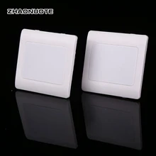 5pcs High-quality PP Wall Switch Socket Blank Panel Cover Plate For Home Improvement Fire Retardant Wall Mounted Blank Panel maintenance switch for automatic gas extinguisher panel work with fire fighting panel