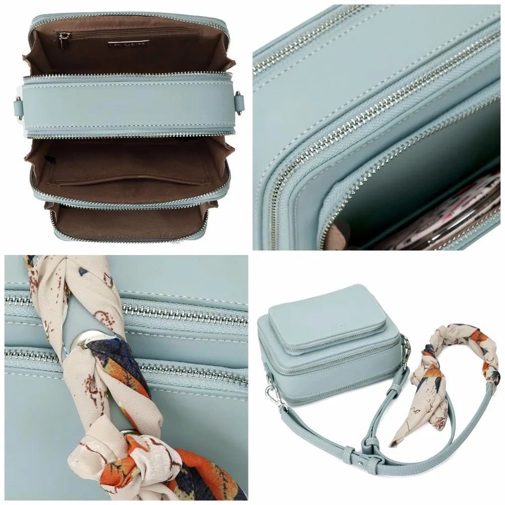 DAVIDJONES women handbag pu leather female messenger bags small lady scarve crossbody bag girl brand shoulder bag drop shipping