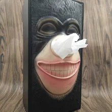 Автомобильный держатель для салфеток chimpanzee, держатель для автомобильного сиденья, коробка для украшения для офиса дома, украшения для автомобиля, украшение приборной панели для интерьера