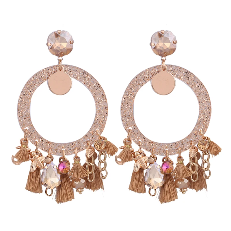 Brincos Women Brand Boho Drop Dangle Fringe Earring Vintage ethnic Statement Tassel earrings fashion jewelry Charms (2)