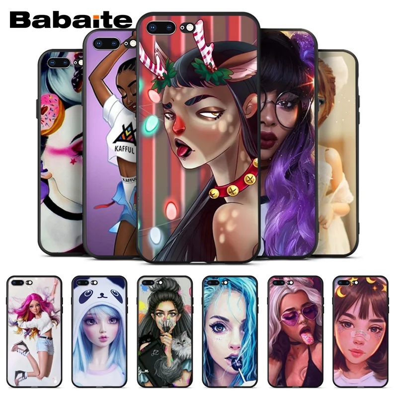 

Babaite Princess Girl Female Christmas phone case Back Cover for iPhone X XS MAX 7 7plus 6 6S 8 8Plus 5 5S XR