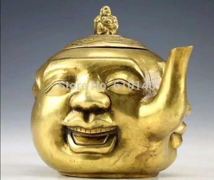 

Oriental Vintage Handwork Copper Emotions Teapot