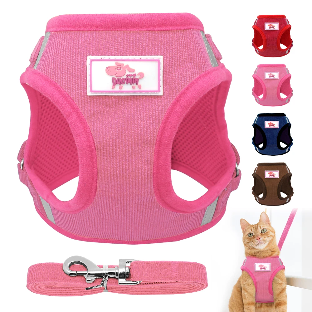 Soft Mesh Cat Small Dog Harness Step in No Pull Cat Kitten ...
