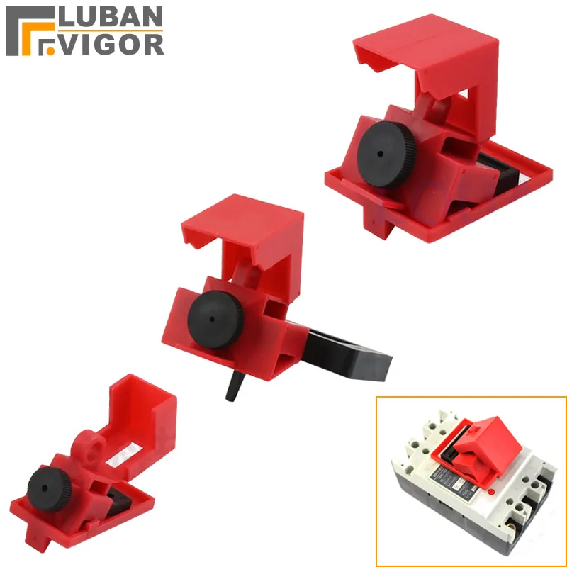

Clamp circuit breaker switch,Power isolation lockout safety lock,for different switch,Engineering Plastics,Security hardware