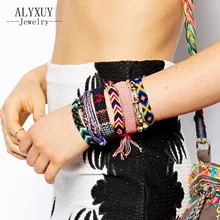 New fashion jewelry Bohemian style Weave charm friendship bracelet for women girl lovers B3098