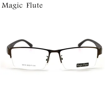 

Free Shipping 2018 Glasses Classic Vintage Oculos Stainless Steel Half Frame Eyeglasses with Tr90 Temple Simple Style Big Shape